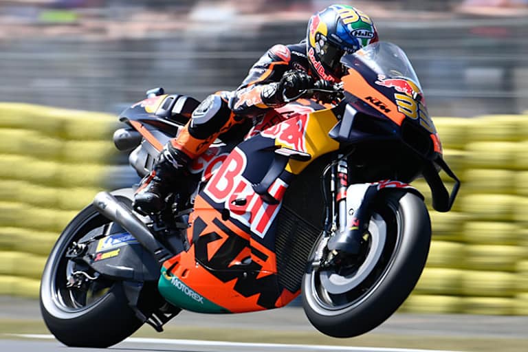 Brad Binder auf der RC16: Vorläufig ist KTM mit 2 MotoGP-Teams ausgelastet
