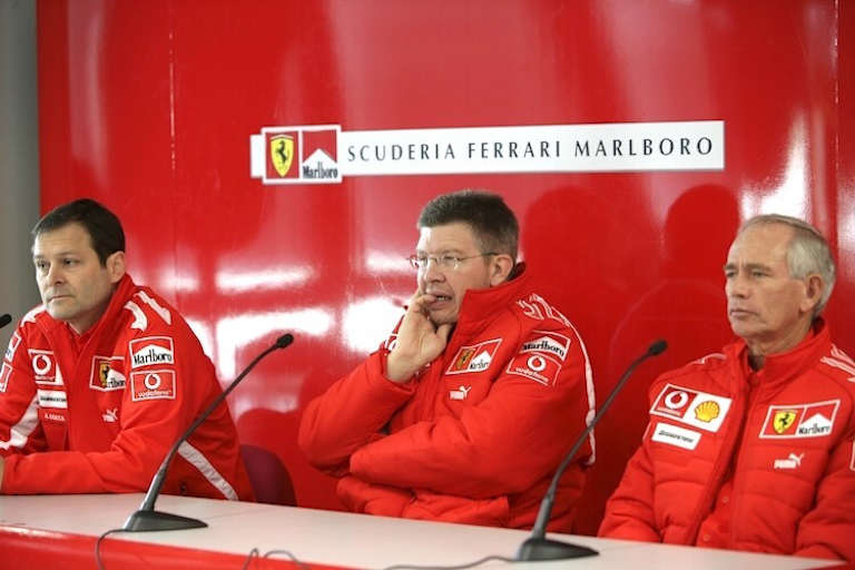 Aldo Costa, Ross Brawn und Rory Byrne