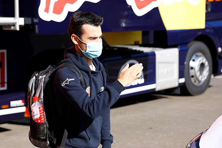 Dani Pedrosa: Mund-Nasenschutz in Spielberg