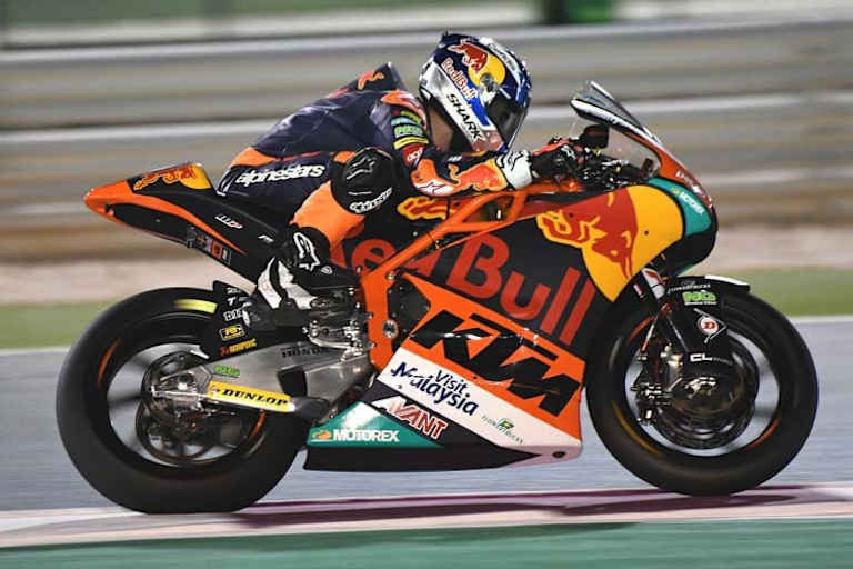 Oliveira auf der neuen Moto2-KTM in Katar