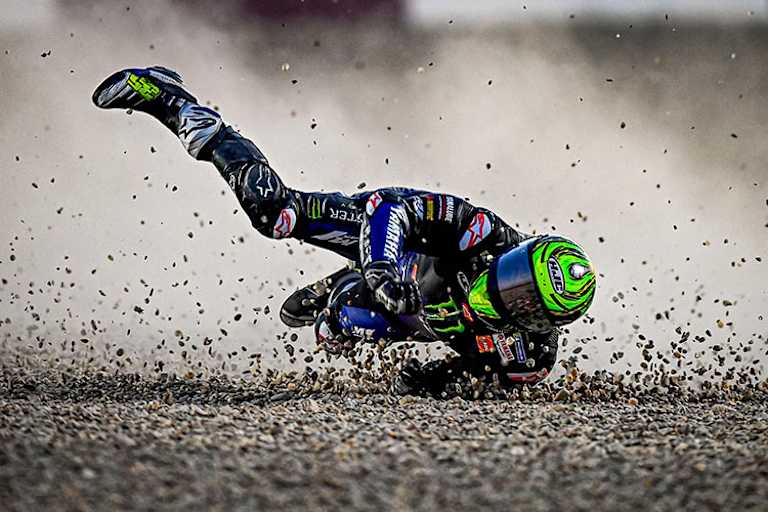 Dadurch ging die Debatte los: Yamaha-Testfahrer Cal Crutchlow stürzte