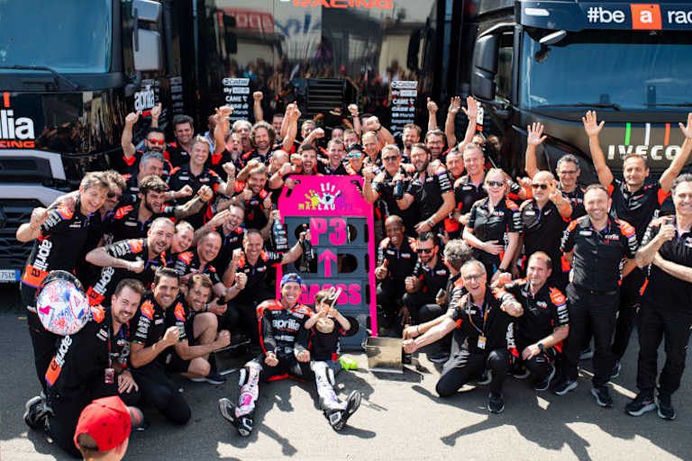 Freut man sich bei Aprilia bald auch über die Vertragsverlängerung?