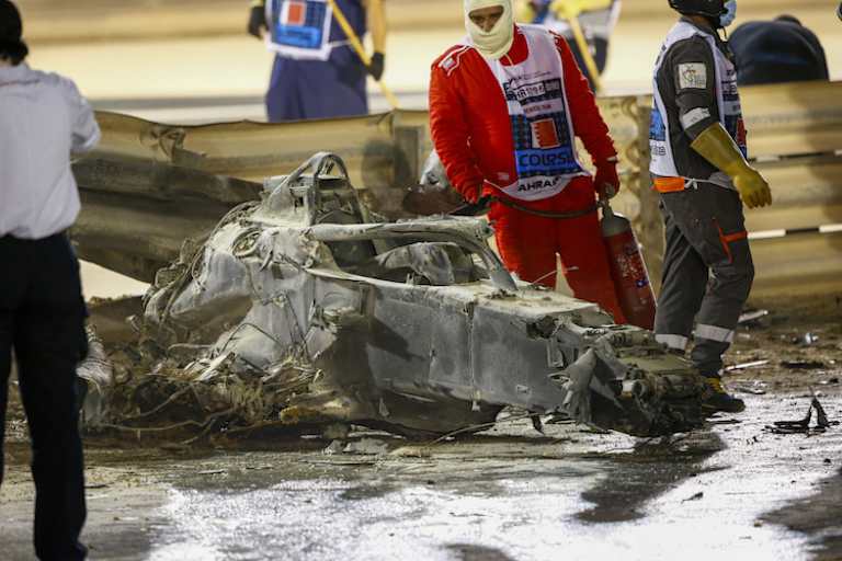 Die Überlebenszelle des Haas-Rennwagens