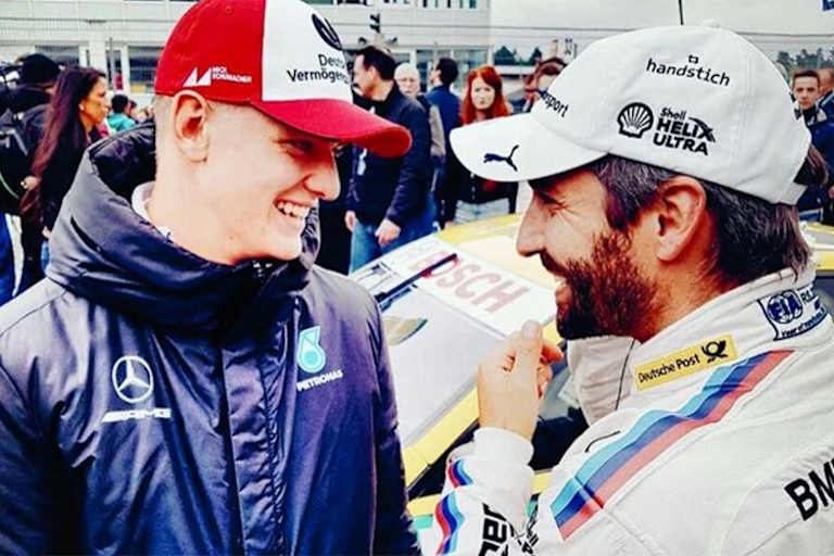 Schumacher besucht Timo Glock