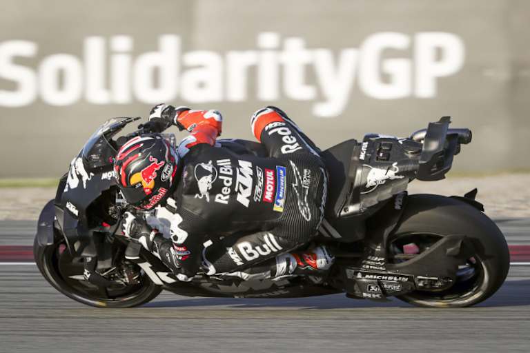 Maverick Vinales bei seinem Debüt mit der KTM