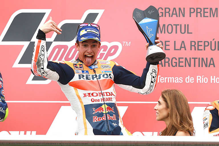 Marc Márquez stand allein 2016 zwölf Mal auf dem Treppchen