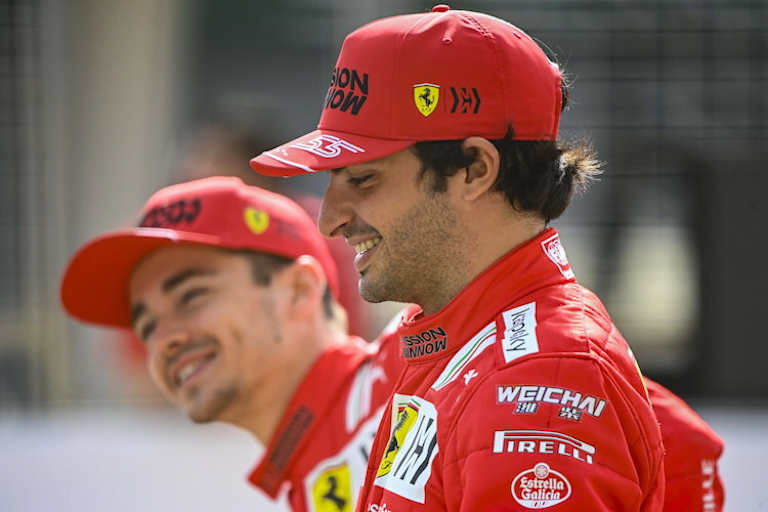 Carlos Sainz und Charles Leclerc