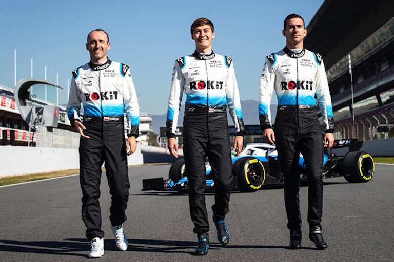 Robert Kubica, George Russell und Nicholas Latifi