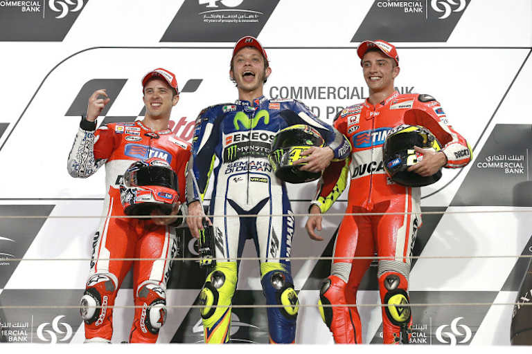 Mit Platz 2 und 3 waren Dovizioso und Iannone in Katar sehr erfolgreich