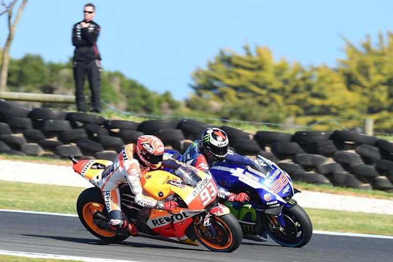In Australien brachte Marc Márquez Lorenzo um den Sieg