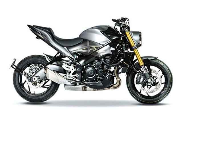 For Switzerland only: Die Suzuki X-King gibt es in Grau (Bild) und in Schwarz ab April zu kaufen