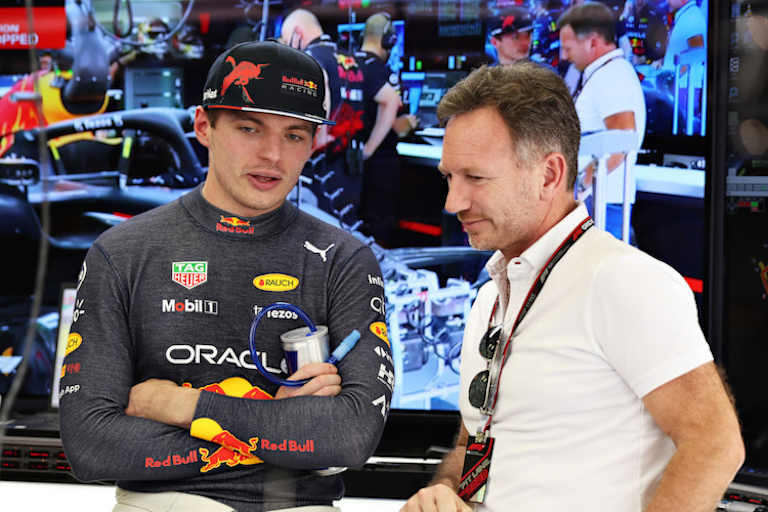 Max Verstappen und Christian Horner