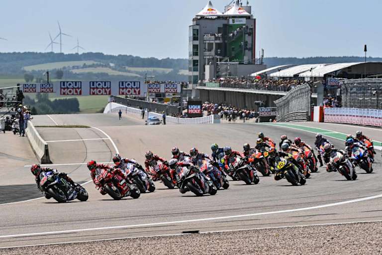 Start zum MotoGP-Rennen auf dem Sachsenring