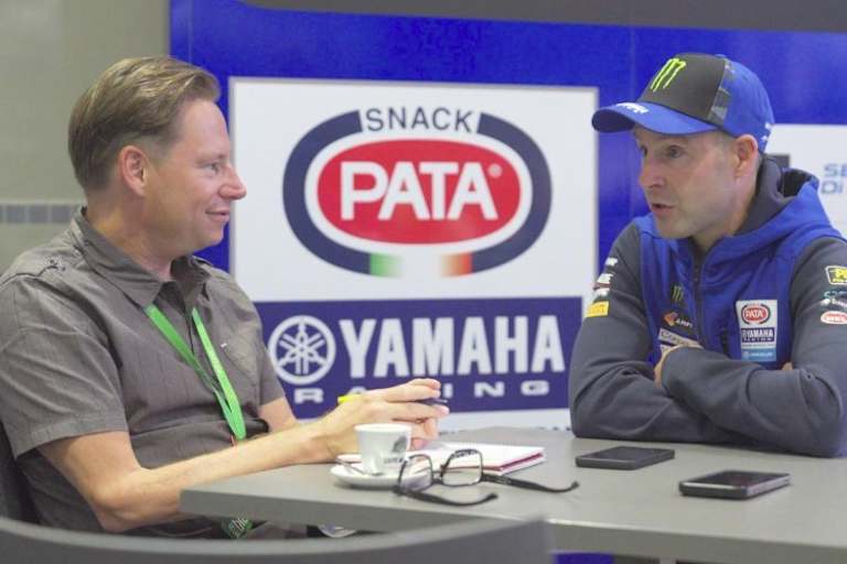 SPEEDWEEK.com-Chefredakteur Ivo Schützbach und Jonathan Rea