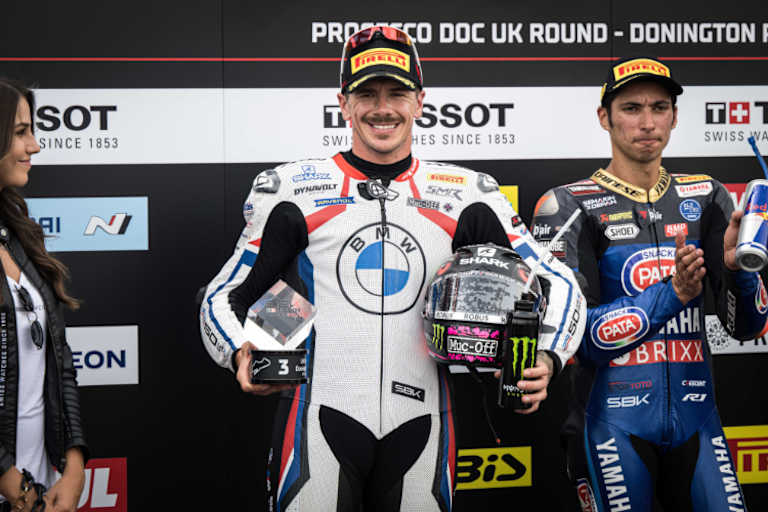 Erster Podestplatz mit BMW: Scott Redding