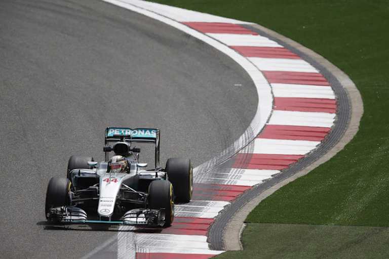 Lewis Hamilton im Mercedes