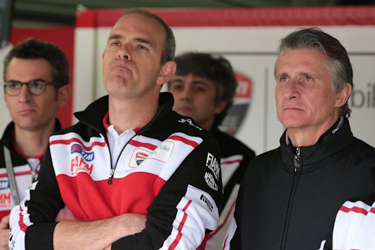 Ducatis Superbike-Direktor Ernesto Marinelli (li.)