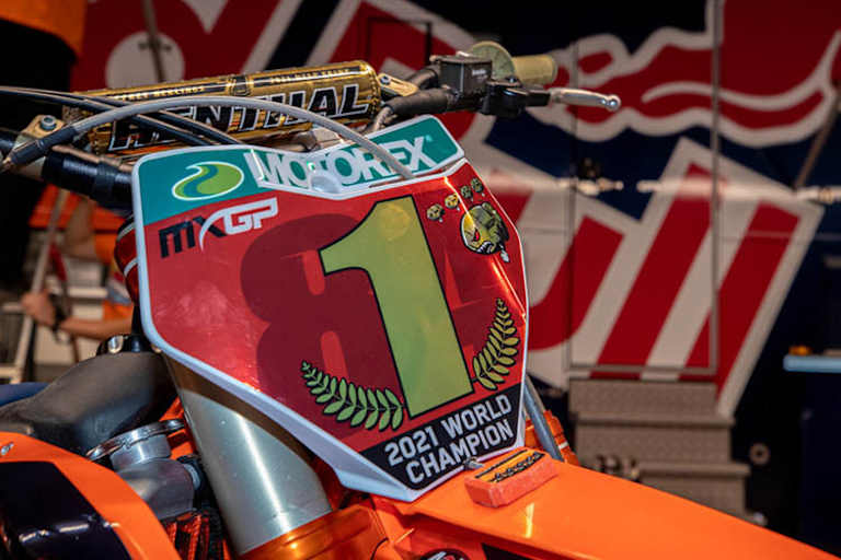 In der MXGP-WM nicht zu sehen: Die Startnummer 1 von Herlings