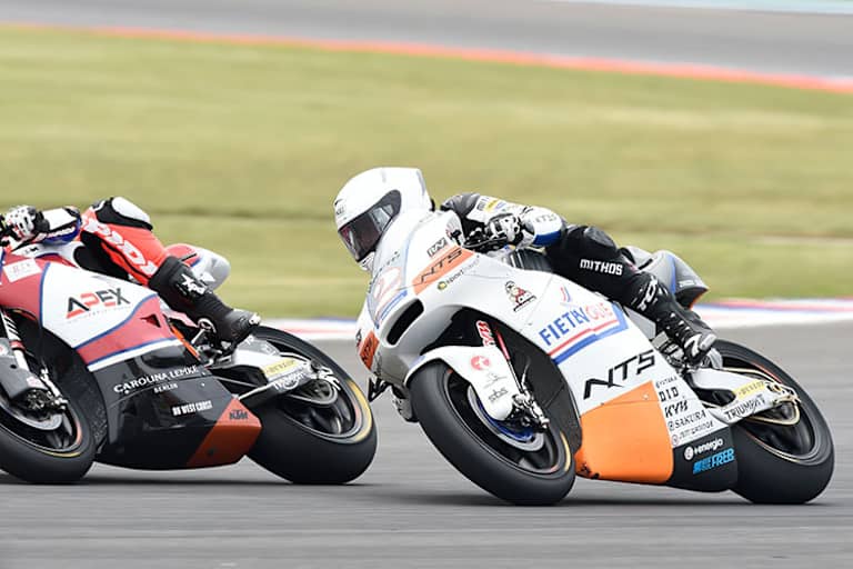 Im Rennen in Las Termas: Raffin (2.) hinter Joe Roberts 