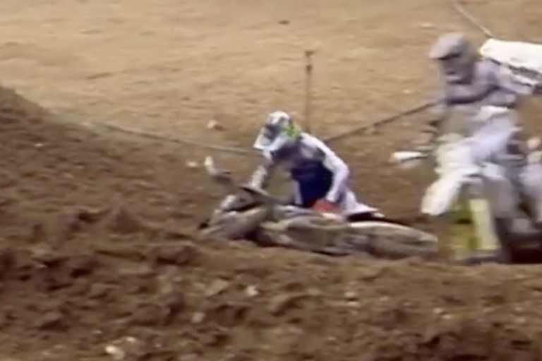 WM-Leader Jago Geerts stürzte im zweiten Lauf zweimal