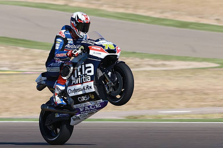 Baz auf der Ducati GP14.2 des Avintia-Teams