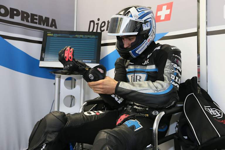 Krummenacher in seiner Box