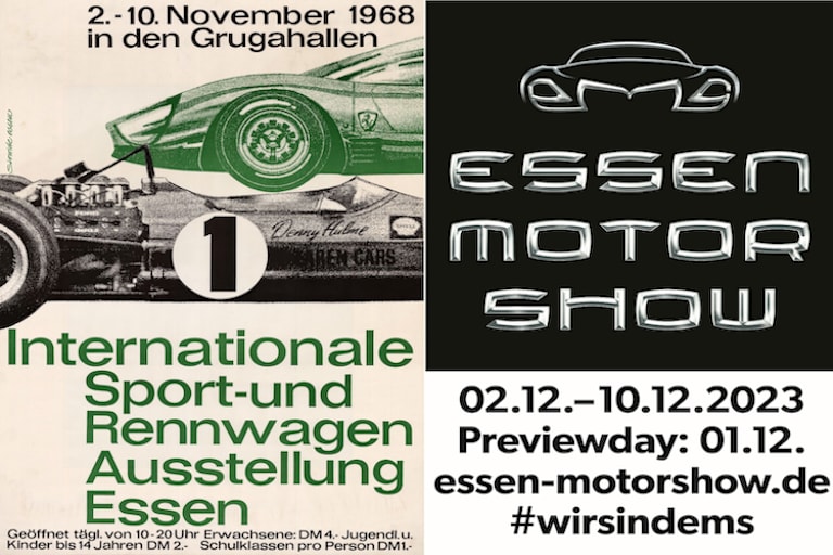 Die Poster von 1968 und von 2023