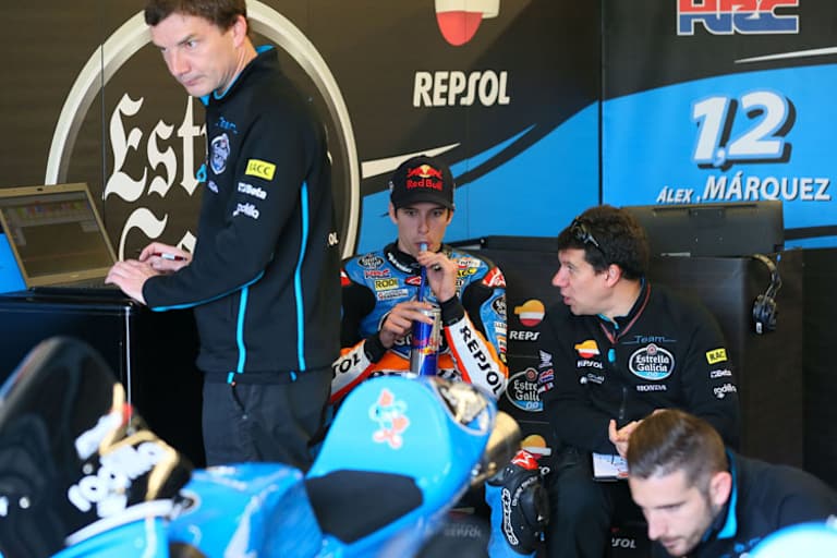 Alex Márquez: «Der erste Tag war etwas schwierig: Der Crash vom Morgen hat eine Verspätung am Nachmittag verursacht»