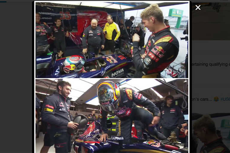 Die Rennväter der Toro-Rosso-Piloten machen sich nützlich