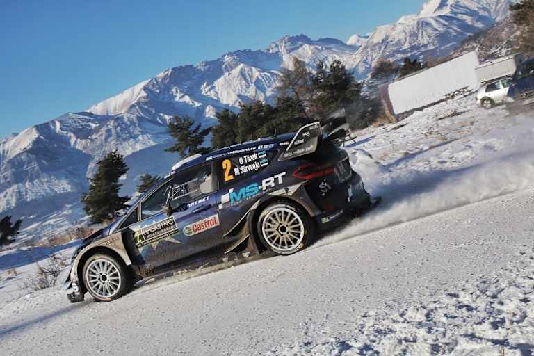 Ott Tänak verpasste bei der Rallye Monte Carlo Platz zwei