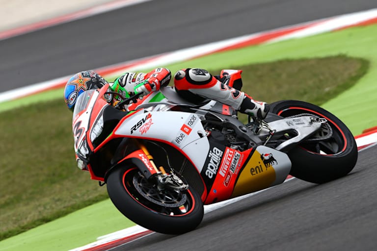 Max Biaggi konnte seine Zeit vom Freitag nicht verbessern