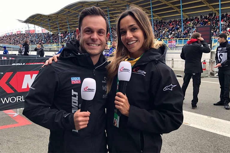 2017 in Assen: Sandro Cortese bei seinem Debüt für ServusTV