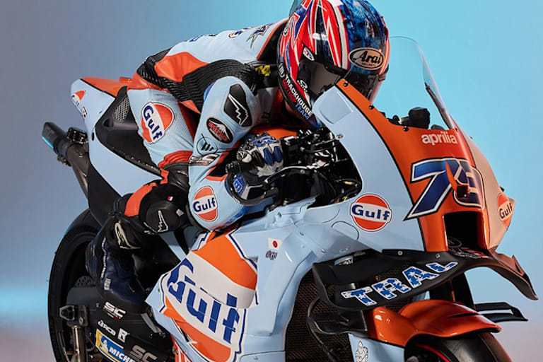 Mit der Aprilia RS-GP in der schönen Gulf-Sonderlackierung wird Ai Ogura erst in Malaysia fahren