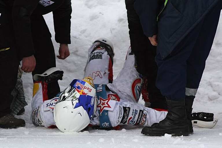 Zorn hat sich eine Fleischwunde am Bein zugezogen