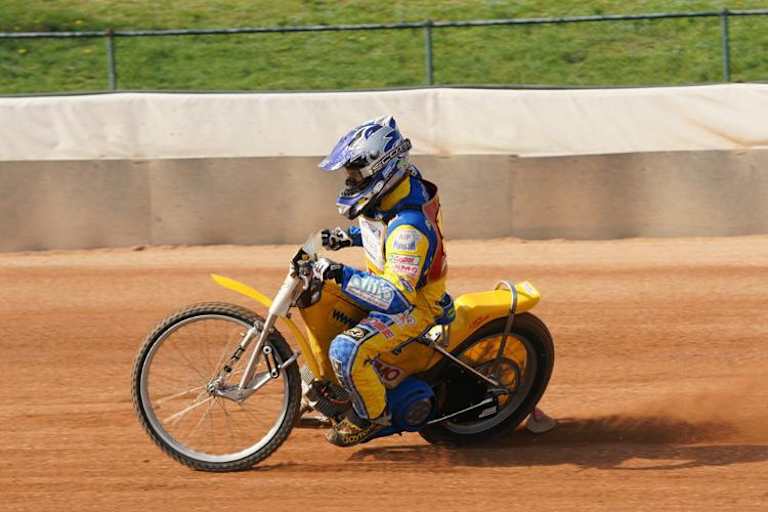 Richard Speiser bei Testfahrten in Lonigo