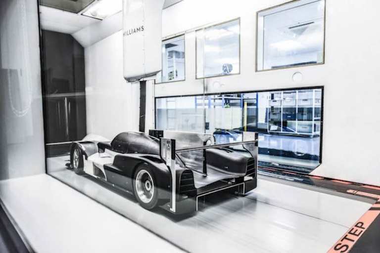 Der Ginetta LMP1 während der letzten Windkanal-Woche in Grove