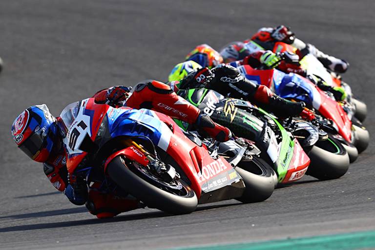 Ein Bild von 2020: Haslam vor Rea und Bautista