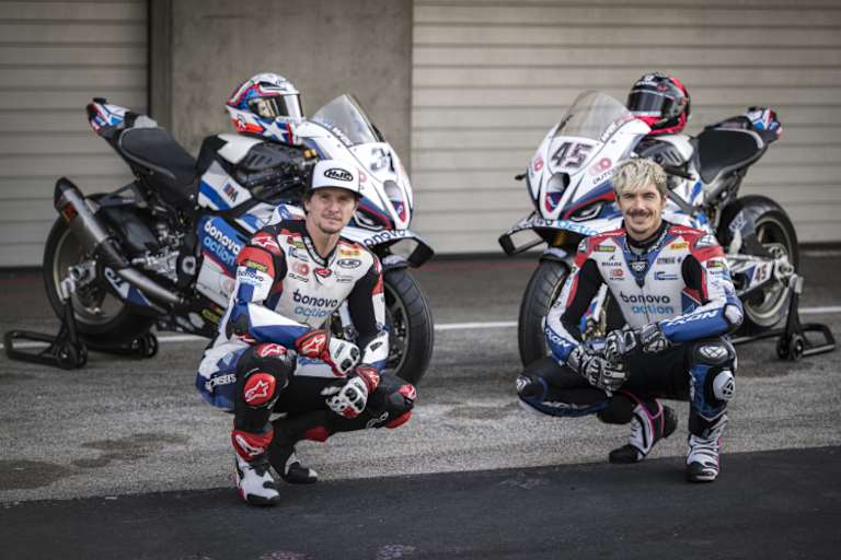 Garrett Gerloff (li.) und Scott Redding aus dem Bonovo-Team