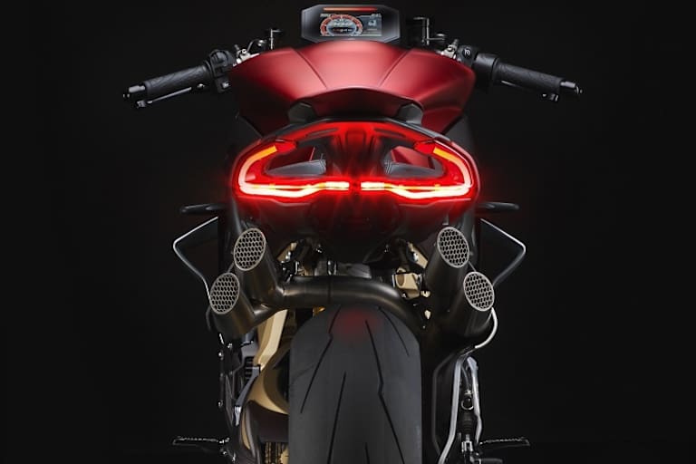 Motorrad-Ästhetik aus Italien: Nur schon diese Auspuffanlage!