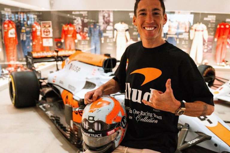 Aleix besuchte auch das McLaren-Museum in Barcelona.