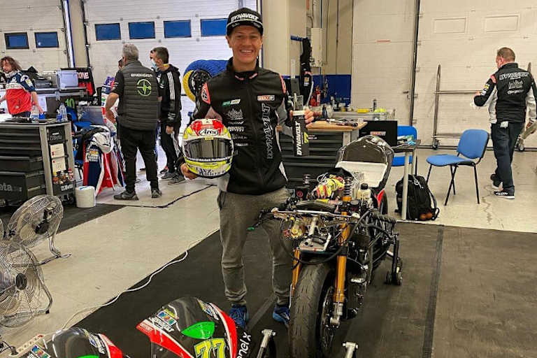 Blick in die Box: Dominique Aegerter