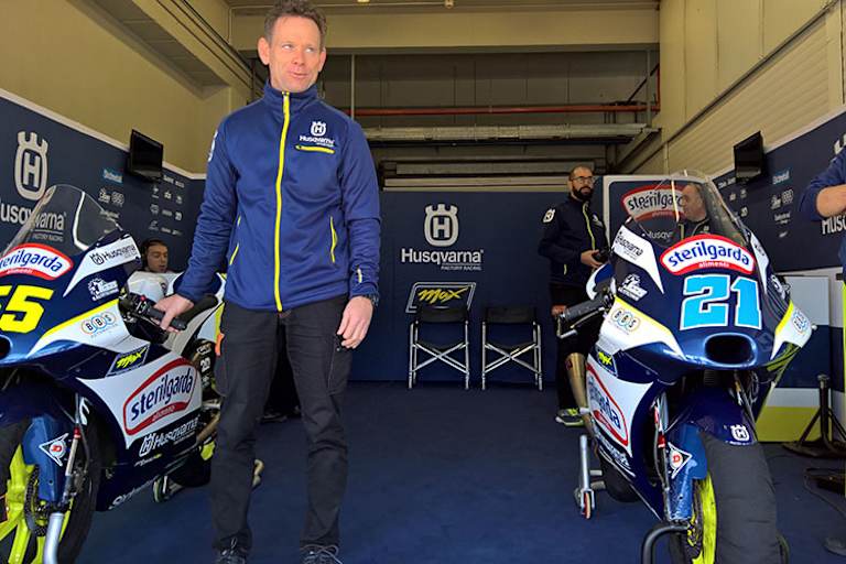 Peter Öttl in der Husky-Box