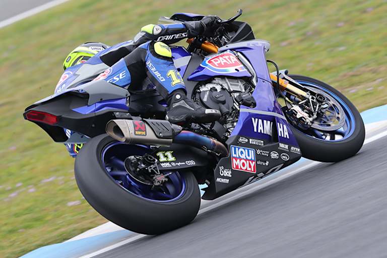 Sandro Cortese auf der GRT-Yamaha in Jerez