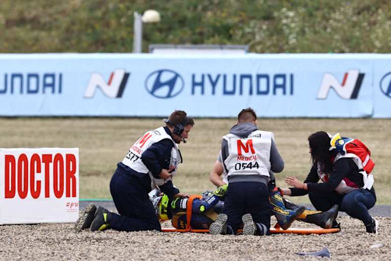 Domi Aegerter simulierte und ließ sich abtransportieren