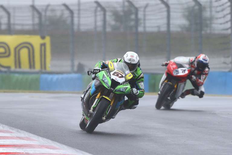 Bryan Staring war in Magny-Cours auf dem Weg zu Platz 9 – bis er stürzte