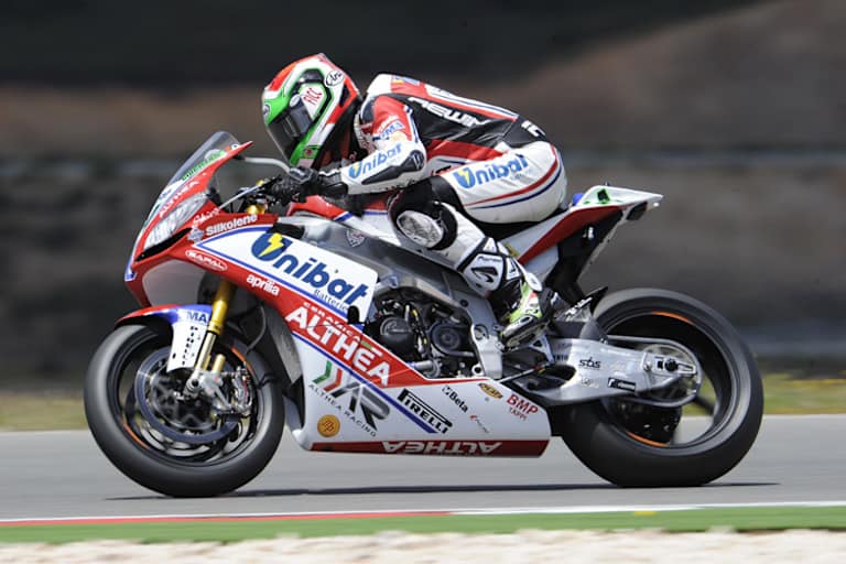 Davide Giugliano auf einer Aprilia RSV4