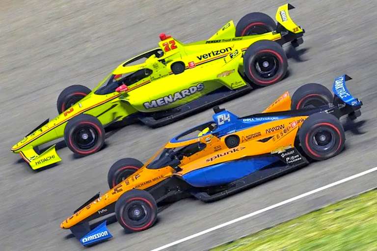 Simon Pagenaud gegen Lando Norris