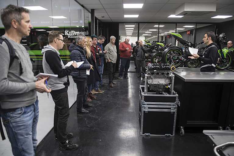 Noch nicht viele Externe haben die Kawasaki-Werkstatt besucht