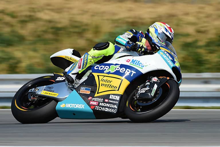 Dominique Aegerter hatte in Brünn mit seiner Kalex zu kämpfen