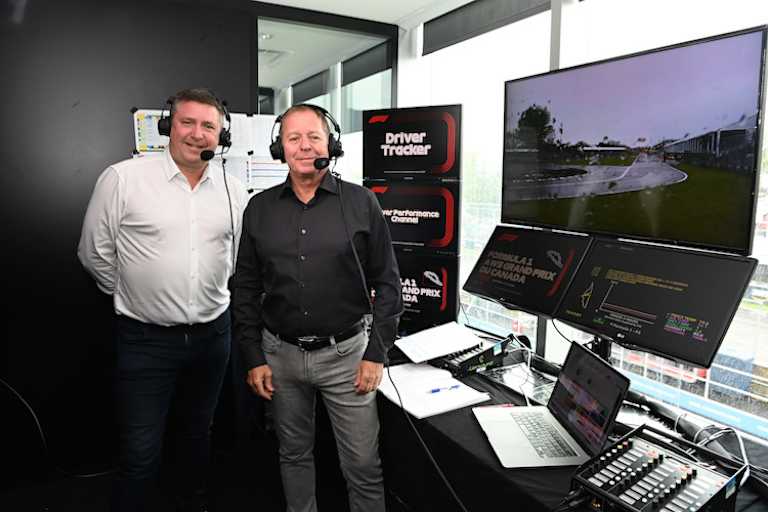David Croft und Martin Brundle von Sky